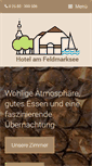 Mobile Screenshot of hotel-am-feldmarksee.de